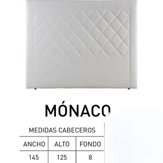 CABECERO MODELO MONACO IMPORT TAPIZADO - Imagen 1