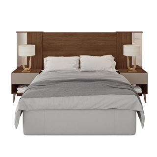 CABECERO REFLEX, extensible, mesillas de noche,MDP habana- fendi - Imagen 1