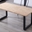 MESA COMEDOR EXTENSIBLE ROMA 140 x 80 CM ROBLE NORDISH / NEGRO. - Imagen 2