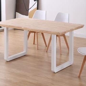 MESA COMEDOR FIJA ROMA 150 x 90 CM ROBLE NORDISH / BLANCO. - Imagen 1