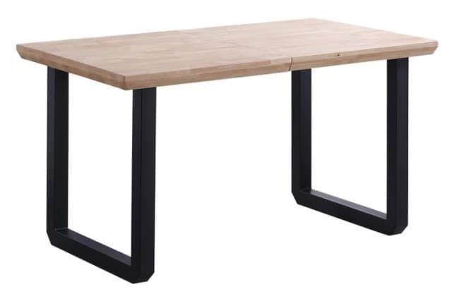 MESA COMEDOR FIJA ROMA 150 X 90CM HONEY/NEGRO - Imagen 2