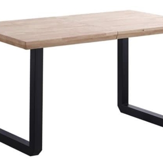 MESA COMEDOR FIJA ROMA 150 X 90CM HONEY/NEGRO - Imagen 2