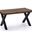 MESA COMEDOR FIJA X-LOFT 160 x 90 CM ROBLE AMERICAN / NEGRO. - Imagen 1