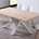 MESA COMEDOR FIJA XENA 180 x 100 CM ROBLE NORDISH / BLANCO TAPA CON FORMA. - Imagen 2