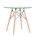 Mesa STAR (TO), madera, cristal, 100 cms de diámetro - Imagen 1