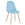 SILLA EPOQUE NEW, PATAS METÁLICAS, TERCIOPELO AGUAMARINA - Imagen 1