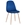 Silla, EPOQUE NEW, patas metálicas, terciopelo azul - Imagen 1