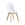 SILLA MARAIS, madera, polipropileno blanco - Imagen 1