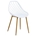 SILLA STRAUSS, metal, polipropileno blanco - Imagen 1