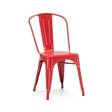 SILLA TOL, acero, roja - Imagen 1