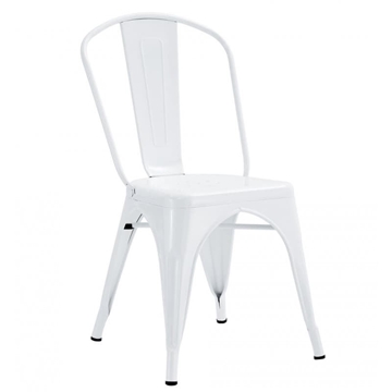 SILLA TOL EK LIMITED, acero, blanca - Imagen 1
