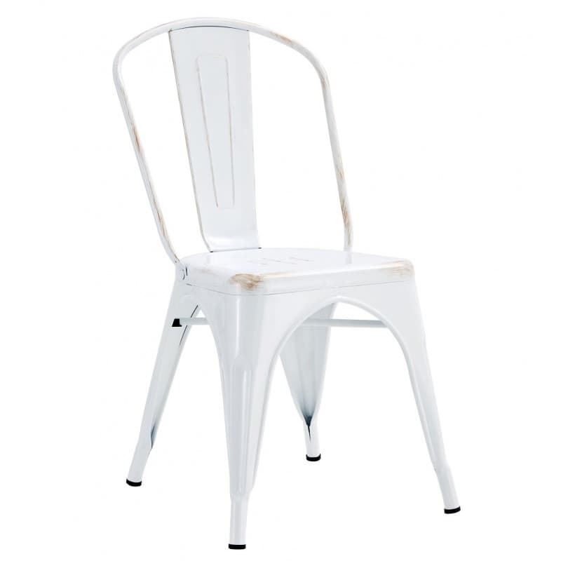 SILLA TOL EK VINTAGE, acero, blanco - Imagen 1
