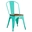 SILLA TOL EK WOOD, acero, verde agua, asiento madera - Imagen 1