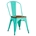 SILLA TOL EK WOOD, acero, verde agua, asiento madera - Imagen 1
