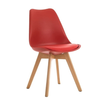 SILLA TORRE 4P, MADERA, ROJA - Imagen 1