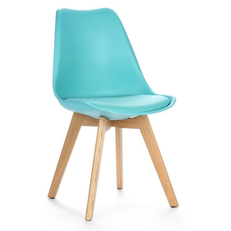 SILLA TORRE 4P, MADERA, TURQUESA - Imagen 1