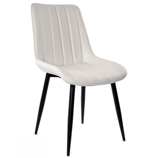 SILLA YUCCA TAPIZADO SIMILPIEL BLANCA - Imagen 1