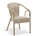 SILLON ADANA, apilable, aluminio, ratán beige - Imagen 1