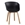 SILLON AWAK, madera curvada, polipropileno negro - Imagen 1