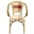 SILLON GARNIER, apilable, aluminio, ratán beige y rojo - Imagen 1