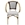 SILLON PARIS, apilable, aluminio, ratán blanco y marrón - Imagen 1