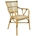 SILLON PAROS, apilable, aluminio, ratán marrón y gris - Imagen 1