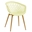 SILLON STRAUSS, metal, polipropileno amarillo pastel - Imagen 1