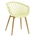 SILLON STRAUSS, metal, polipropileno amarillo pastel - Imagen 1