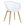 SILLON STRAUSS, metal, polipropileno blanco - Imagen 1