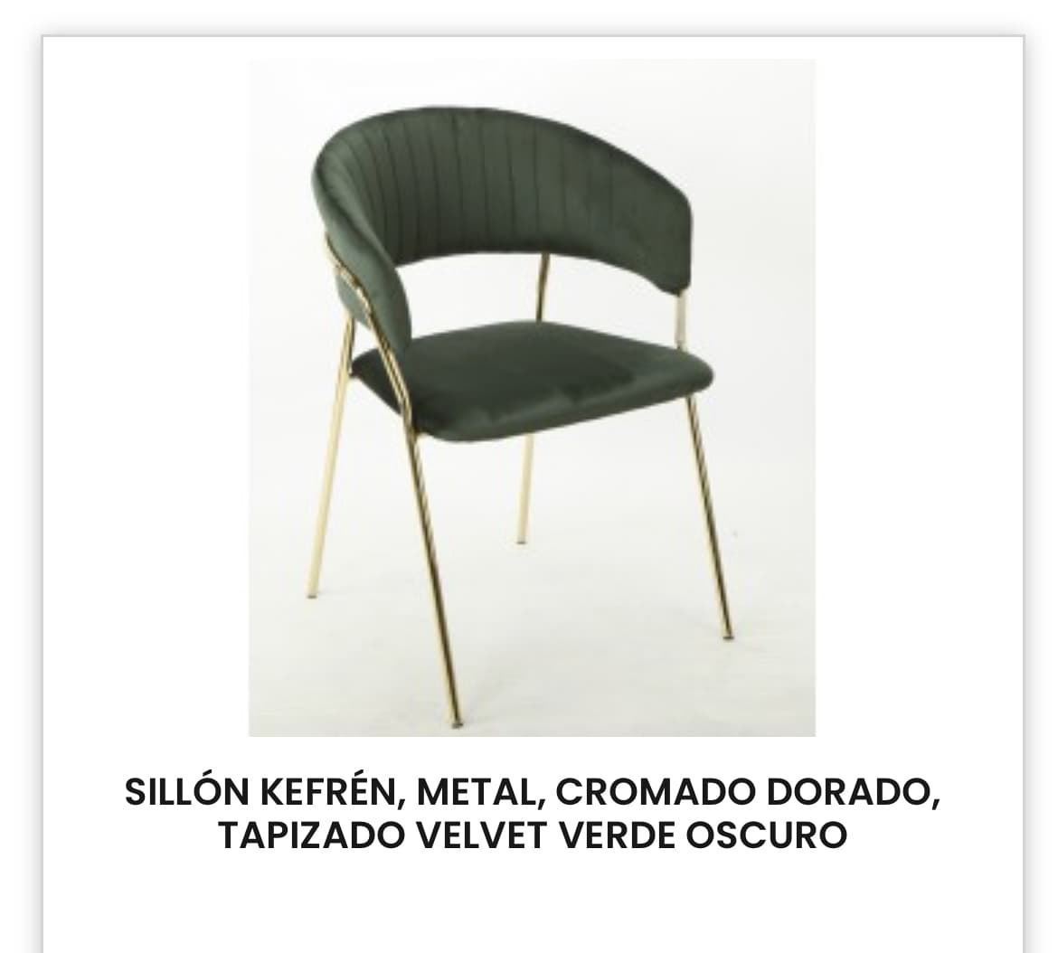 SILLON TAPIZADO KEFREN - Imagen 1